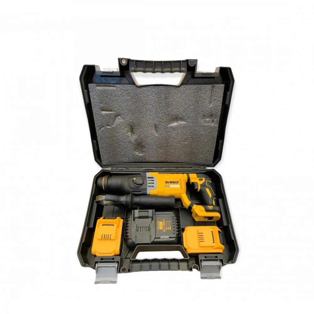 DEWALT ΚΡΟΥΣΤΙΚΟ ΣΚΑΠΤΙΚΟ SDS-PLUS 24V + 2 ΜΠΑΤΑΡΙΕΣ 6.0AH & ΦΟΤΙΣΤΗΣ