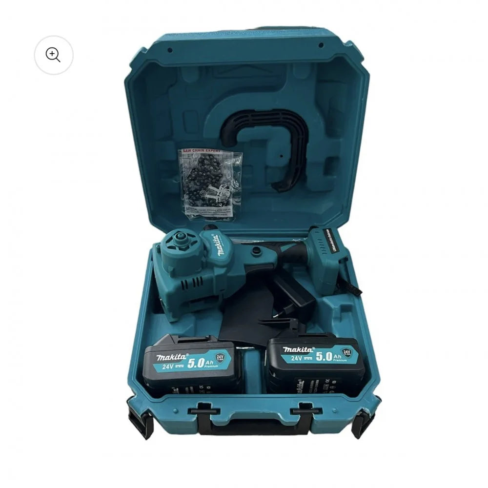 ΚΛΑΔΕΥΤΙΚΟ ΑΛΥΣΟΠΡΙΟΝΟ ΜΠΑΤΑΡΙΑΣ MAKITA 24V BRUSHLESS 25CM ΛΑΜΑ ΜΕ ΑΥΤΟΜΑΤΗ ΛΙΠΑΝΣΗ ΑΛΥΣΙΔΑΣ! + 2 ΜΠΑΤΑΡΙΕΣ